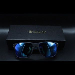 Men’s B.N.U.S Blue Tinted Polarized Sunglasses